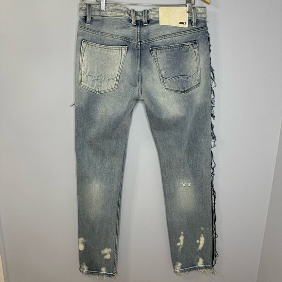 Cult of Individuality Greaser Distressed Straight Leg Jeans Men's 33x34 - Picture 13 of 15